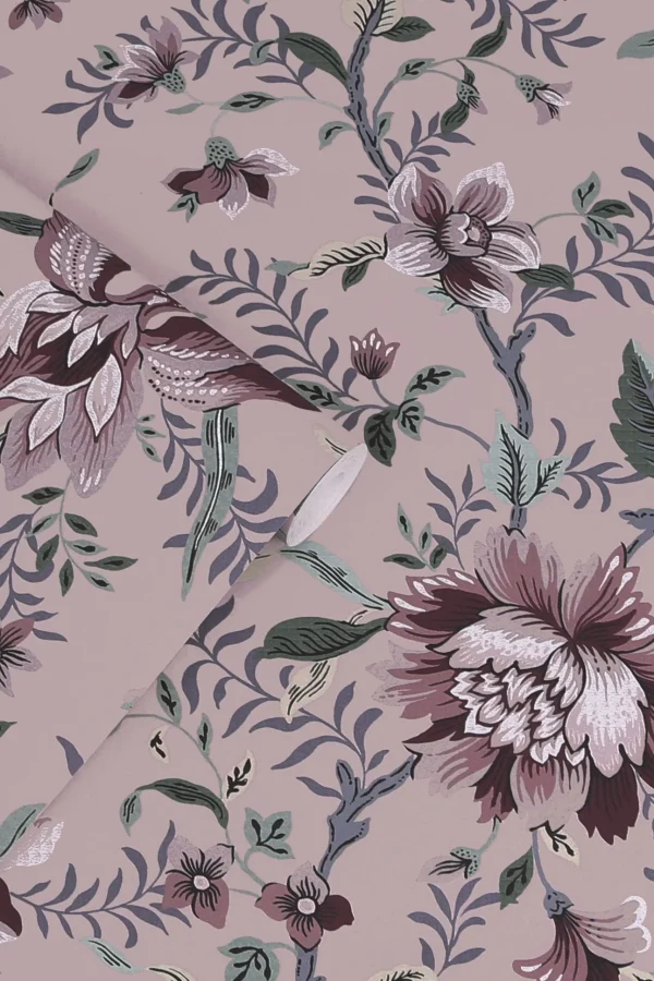 Edita`s Garden, Tapet med  blomster i dus lilla fra Laura Ashley - Bilde 3