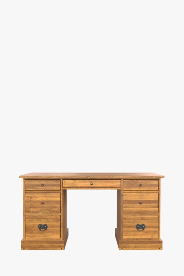 Garrat, elegant skrivebord i honningfarget bjørk - Bilde 2