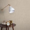 Linen, elegant tapet i lintekstur i beige