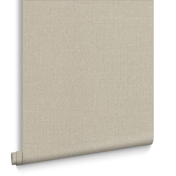 Linen, elegant tapet i lintekstur i beige - Bilde 3
