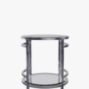 Pendine, sidebord i art deco stil i glass og stål - Bilde 3