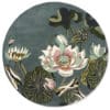 Wedgwood Waterlily, håndknyttet rundt gulvteppe i blågrønt - Bilde 2