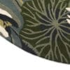 Wedgwood Waterlily, håndknyttet rundt gulvteppe i blågrønt - Bilde 4