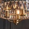 Clifton, klassisk taklampe i glass og antikk messing - Bilde 5