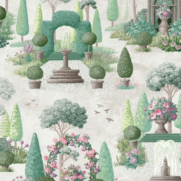 Naunton Folly, spennende "hage" tapet fra Laura Ashley - Bilde 3