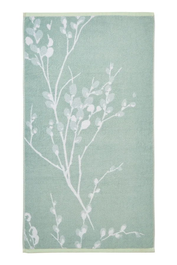Pussy Willow, håndklær med gåsunger fra Laura Ashley i duck egg - Bilde 5