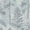 Norse Forest, tapet med trær i blånyanser - Bilde 3