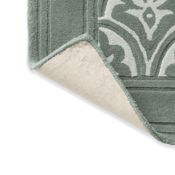 Laura Ashley Catarina, stilrent gulvteppe i grønn ull - Bilde 6