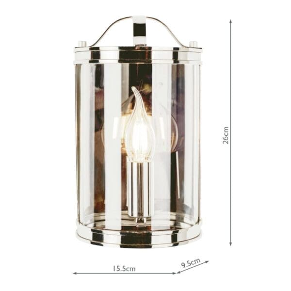 Harrington, vegglampe i krom/glass fra Laura Ashley - Bilde 4