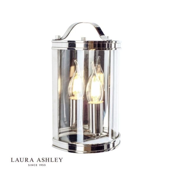 Harrington, vegglampe i krom/glass fra Laura Ashley - Bilde 3