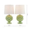 Artichoke, par med bordlamper i grønt fra Laura Ashley - Bilde 4