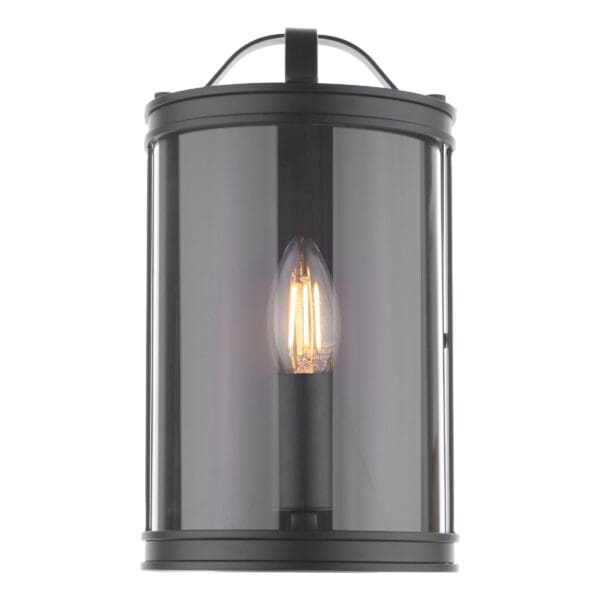 Harrington, vegglampe i sort metall/glass fra Laura Ashley - Bilde 3