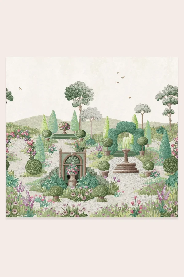 Naunton Folly, veggmaleri "Mureal" med hagedesign fra Laura Ashley - Bilde 2