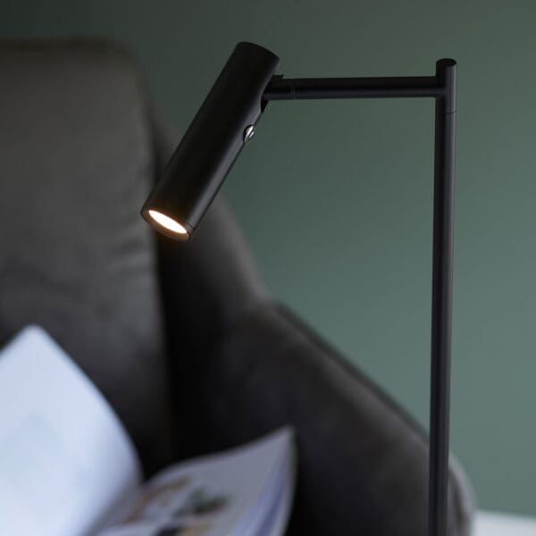 Reader, minimalistisk leselampe i matt sort - Bilde 3