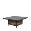 Langley, bord/spisebord i flettet PU-Raffia og aluminium - Bilde 3