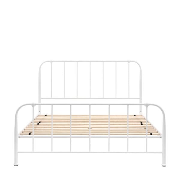 Loughton, enkel metallseng i elfenben (B150cm) - Bilde 5