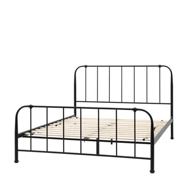 Loughton, enkel sort metallseng (B150cm) - Bilde 6