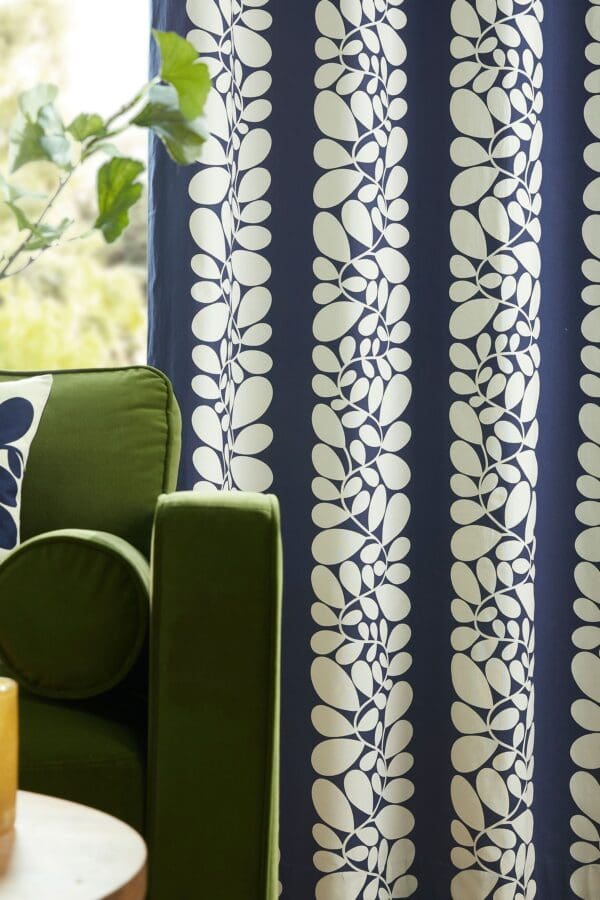 Sycamore Stripe, Retro ferdigsydde gardiner fra Orla Kiely marine - Bilde 2