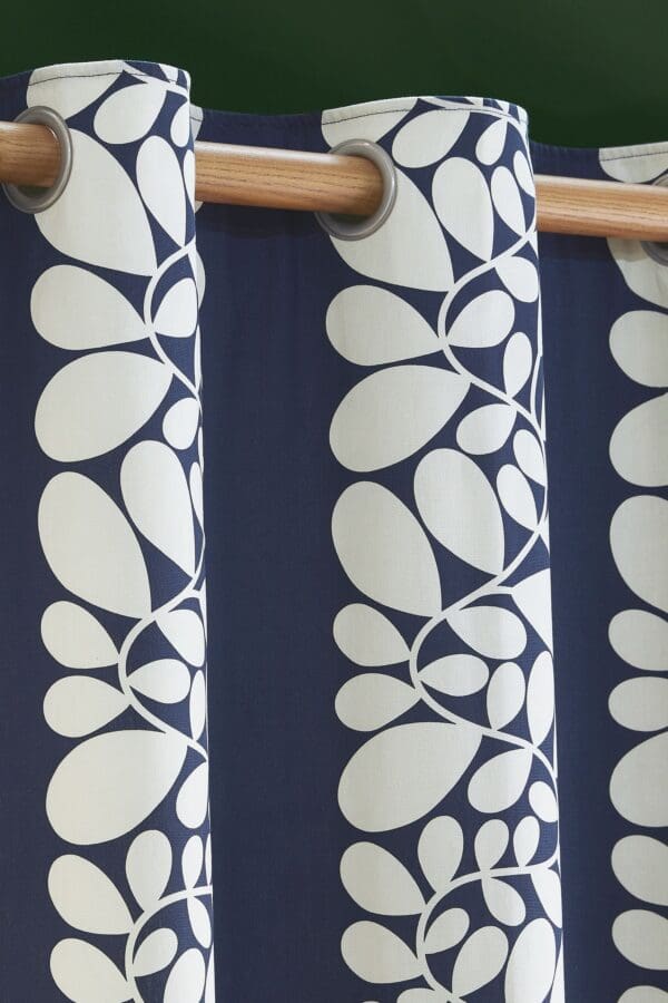 Sycamore Stripe, Retro ferdigsydde gardiner fra Orla Kiely marine - Bilde 3