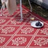 Porchester, stilrent utendørsteppe fra Laura Ashley i rødt - Bilde 2