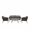 Marzano Lounge Sett, i aluminium med flettedetaljer - Bilde 7
