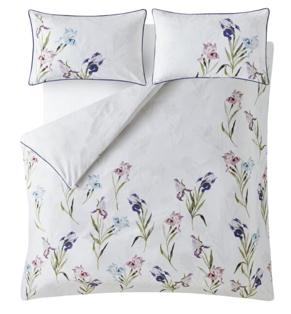 Hawling Irises, elegant sengesett med iris i lilla fra Laura Ashley - Bilde 4
