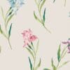 Hawling Irises, lekker tapet med iriser på lys bunn fra Laura Ashley - Bilde 2