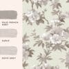 Rosamund, tapet med blomster i  grått fra Laura Ashley - Bilde 4