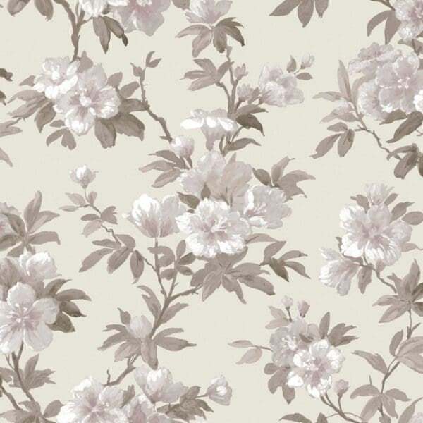Rosamund, tapet med blomster i  grått fra Laura Ashley - Bilde 2