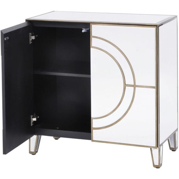 Claridge, lite skap/skjenk i art deco stil i speilglass - Bilde 3