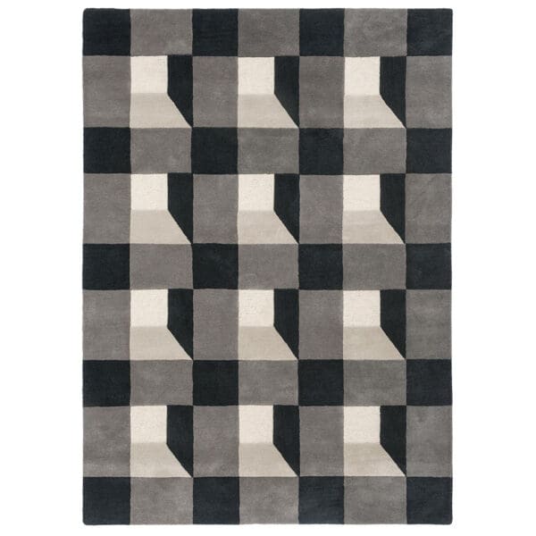 Harlequin Blocks, moderne gulvteppe i grått - Bilde 5