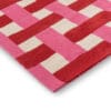 Harlequin Basket weave, gulvteppe med flettemønster i rosa - Bilde 7