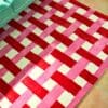 Harlequin Basket weave, gulvteppe med flettemønster i rosa - Bilde 3