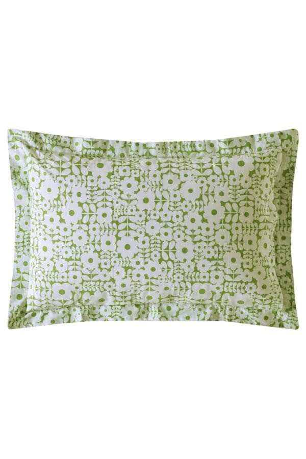 Criss Cross, retro putetrekk i grønt/offwhite fra Orla Kiely - Bilde 3