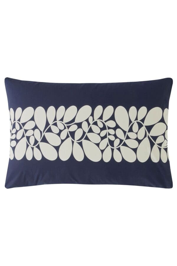 Sycamore Stripe, retro putetrekk marine og krem fra Orla Kiely (2.stk) - Bilde 2