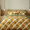 Floer stripe orla kiely retro sengesett i orange