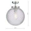 Wayne, taklampe til badet i krom, med kule i glass (IP44) - Bilde 5