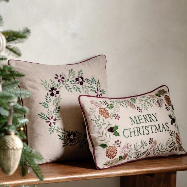 Windsor, juleputetrekk med brodert krans - Bilde 3