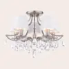 Enstone, elegant taklampe med skjermer og glasskrystaller - Bilde 3