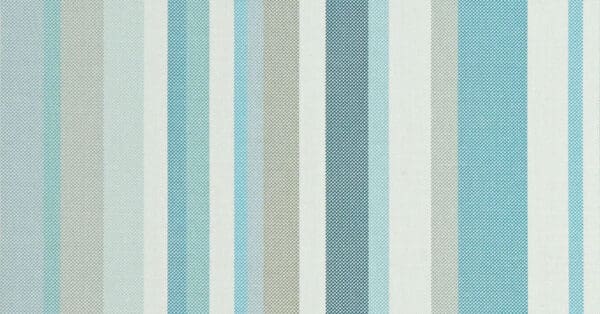 hampden stoff med brede striper i blått fra Art of the Loom