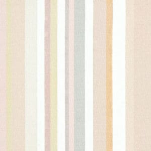 hampden stoff med brede striper i fersken fra Art of the Loom