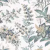 Marlbrook, blomstrete tapet i lys lin - Bilde 3