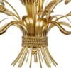 Phaedra, skulpturell 5 armet taklampe i gull, med italiensk eleganse - Bilde 4