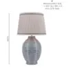 Stannard bordlampe i keramikk med bregnemønster i blått - Bilde 6