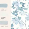 Yewland, blomstrete tapet i blått - Bilde 5