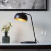 Brair, moderne bordlampe i matt sort - Bilde 2