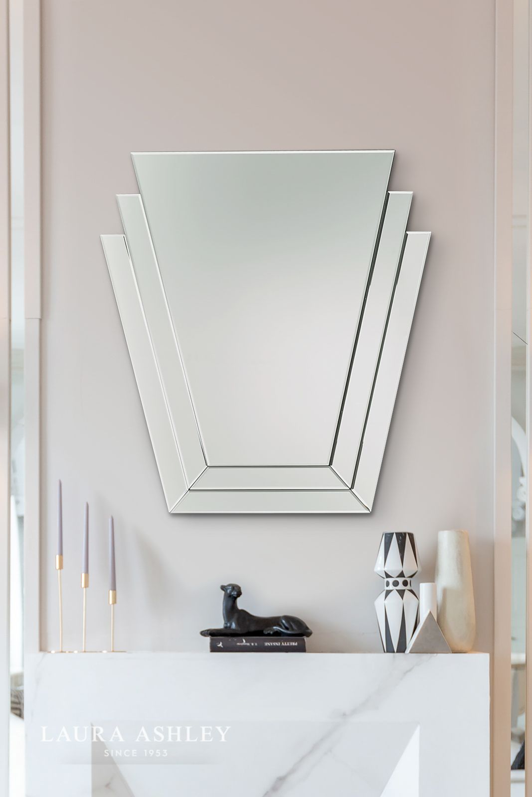 Duchess, elegant Art Deco speil i vifteform