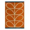 Orla Kiely, Linear Stem retro utendørsteppe i orange - Bilde 4