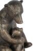Dekorativ skulptur, Bjørnemor m/bjørneunge i bronsefinish - Bilde 5