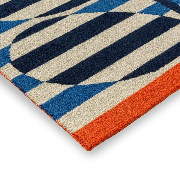 Orla Kiely, Stripy Stem fargerikt retro utendørsteppe - Bilde 6